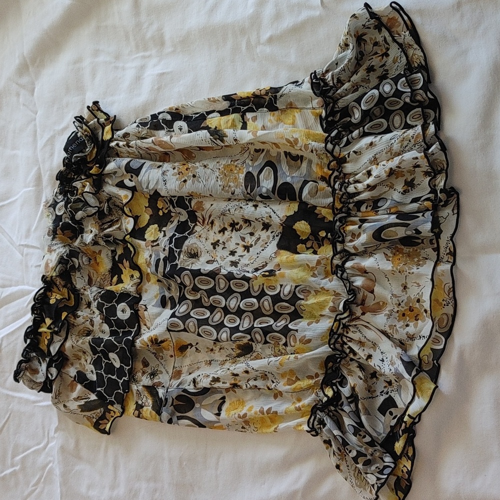 (5 for $20) phenomena ruffle sleeveless shirt size small.